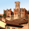 particolare del castello Scaligero di Valeggio - strada del Custoza